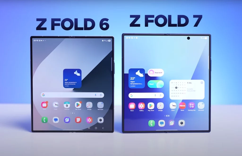 Samsung Galaxy Z Fold 7 vs Z Fold 6